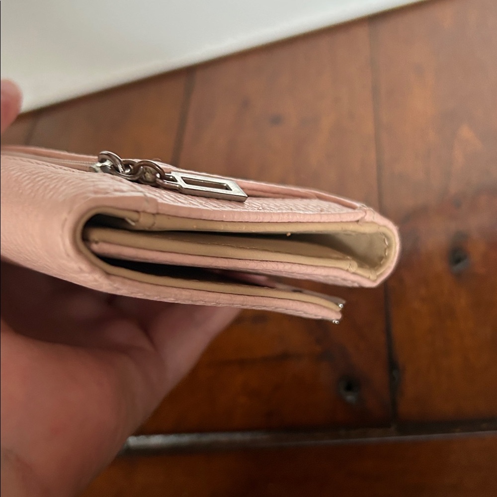 GUESS Pink Pebbled Wallet with Silver Accent - Picture 8 of 8